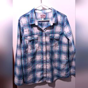 Old Navy Women's button down plaid
